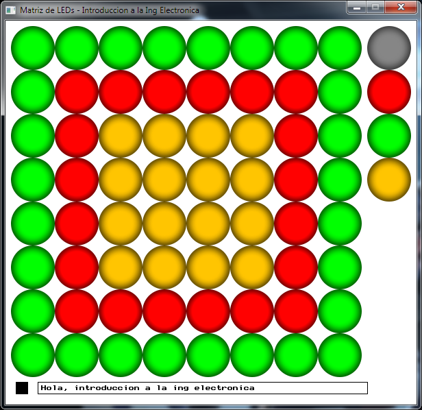 Programa de control para matriz de LEDs